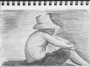 Copy of a Seurat Drawing Plate, pencil